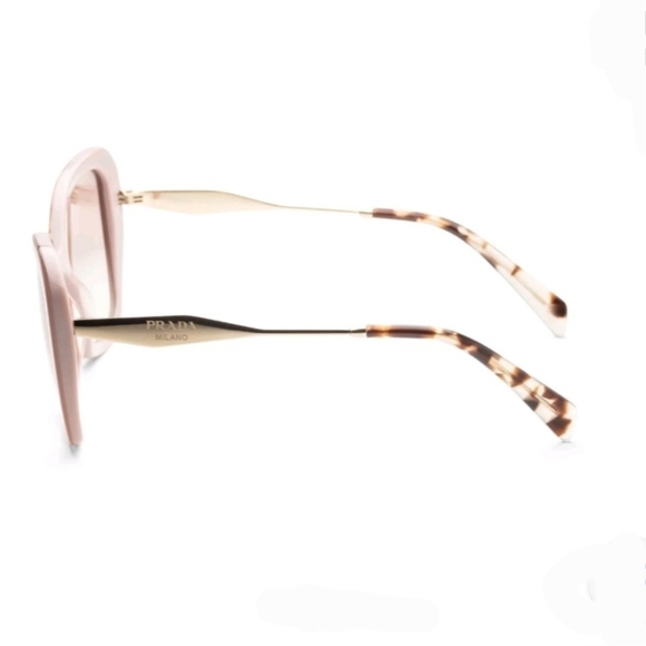 Prada Alabaster Pink Butterfly Frame Brown Crystal Gradient Sunglasses PR 03YS main image 4